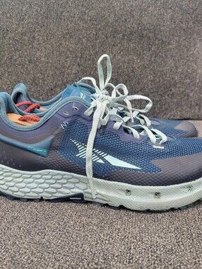 Altra Timp 4 Shoes Womens Size 8.5 Navy Mesh Trail Running EGO MAX ALOA548C302